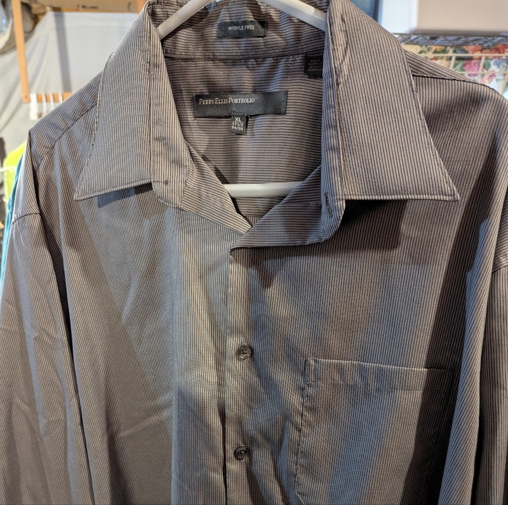 Perry Ellis Striped Shirt size XL